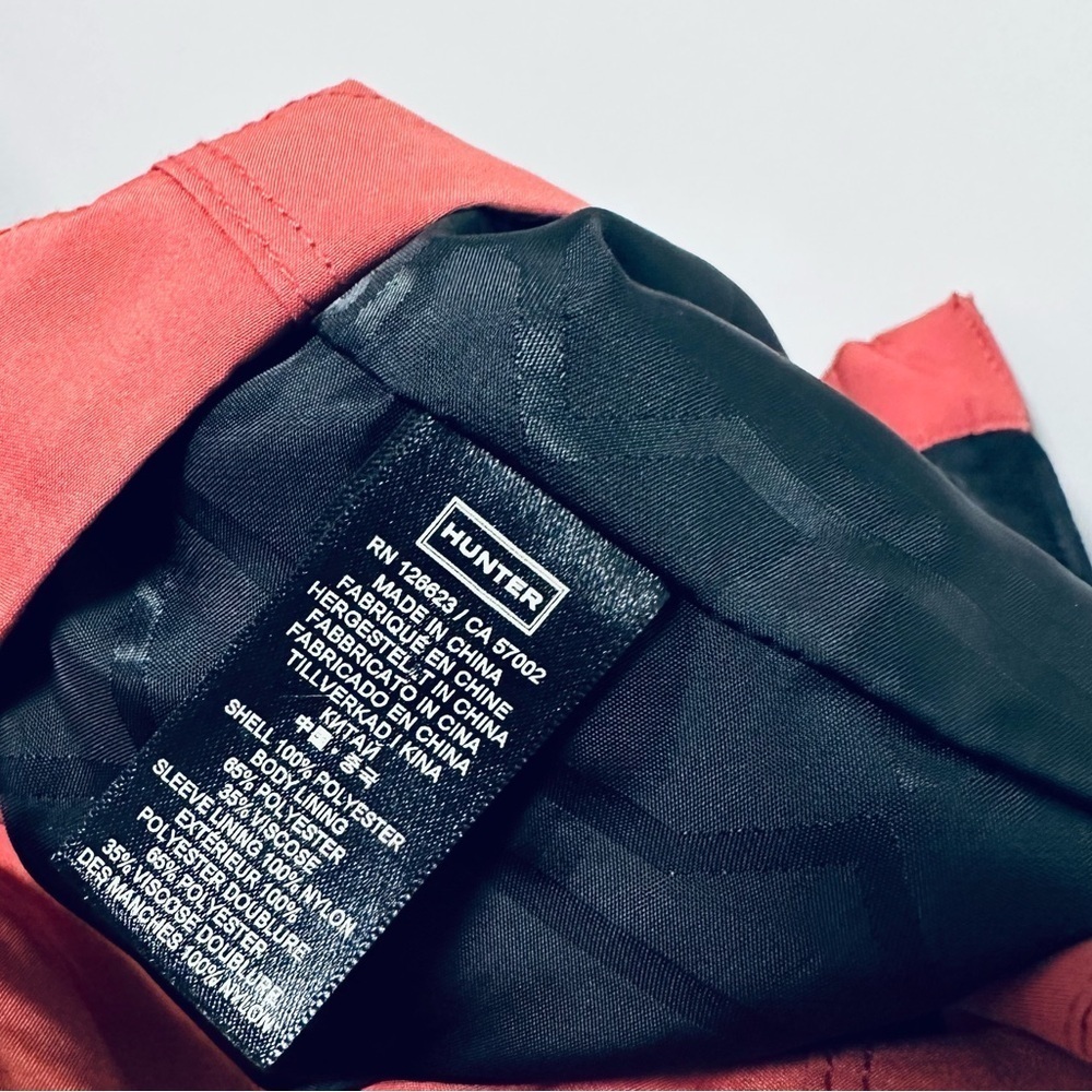 Hunter Original Hooded Trench Coat Mid Length Jacket Women’s Size Medium - Picture 5 of 14